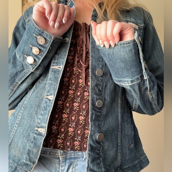 Calvin Klein Jeans Blue Denim Jacket - Picture 3 of 8